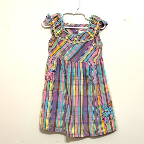 Flapdoodles | Multicolored Girls Striped Summer Sleeveless Casual Tank Dress - Picture 1 of 11